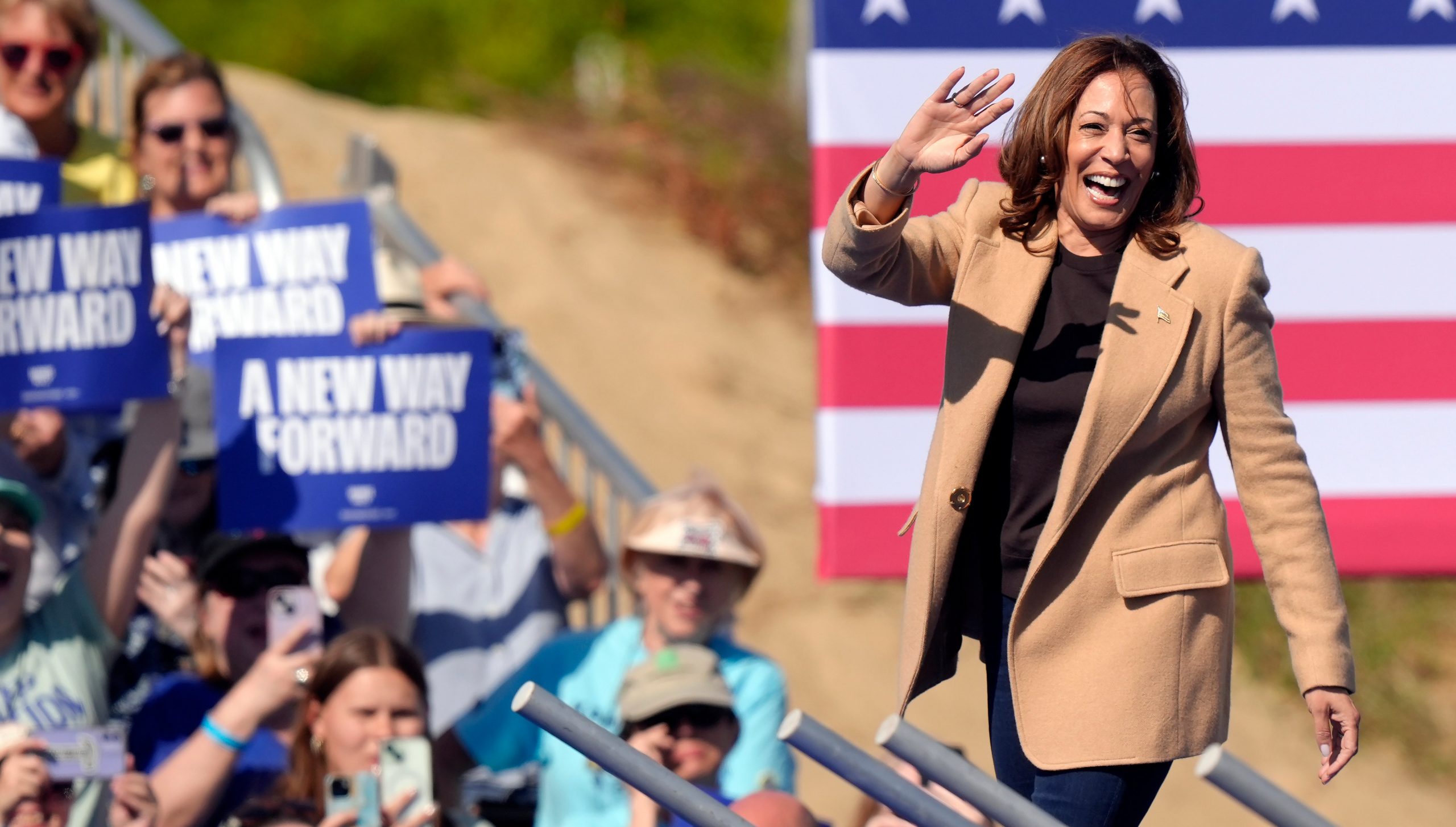 Kamala Harris is hoping to take over from President Biden in the White House